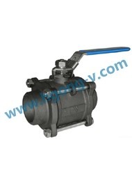 API/JIS carbon steel 3pc weld ball valve